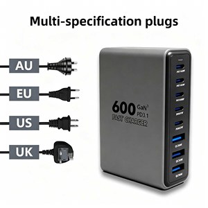 600W GaN Desktop Fast Charger 6 USB Ports PD3.1 Universal Laptop Tablet Phone Charging Station - Product Image 4