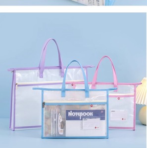 กระเป๋าใส่ของกันน้ำแบบหนาพร้อมซิปใส กระเป๋าเก็บของสำหรับนักเรียน กระเป๋าเรียนพิเศษ กระเป๋าใส่เอกสาร A3 กระเป๋าศิลปะ - Product Image 5