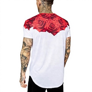 T-shirts à manches courtes pour hommes, coupe classique, impression par sublimation intégrale, design personnalisé de haute qualité, prix de gros, col rond - Product Image 2