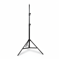Trépied professionnel portable en fer de 2,8 m pour la photographie, la vidéo et les selfies, avec boîte à lumière LED