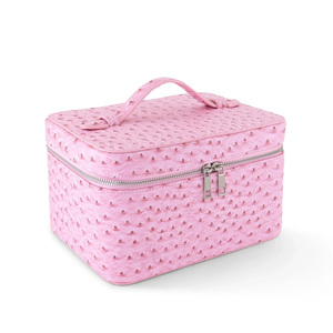 Ostrich <b>Vanity</b> Case Carrying Cosmetic Personalized Beauty Storage <b>Bag</b> SM-003 Mini Cosmetic <b>Bag</b> SM-003 - Product Image 4