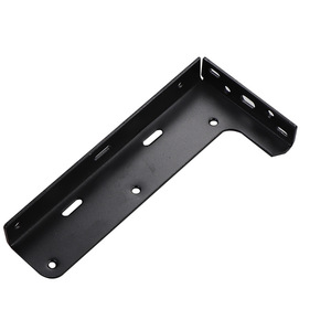 GQK Heavy-Duty L-Shape Steel Invisible Suspended Support Frame Modern Simple TV Cabinet <b>Desk</b> Kitchen Shelf-Black Easy - Product Image 4