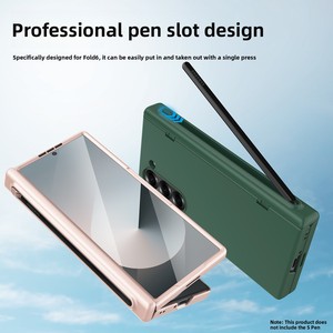 Funda brillante con acabado de aceite para Samsung ZFold, con ranura magnética para lápiz, compatible con teléfonos plegables, 40% de descuento, suministro transfronterizo. - Product Image 4