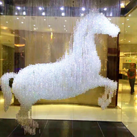 Lustre LED personnalisé de luxe pour hôtel, villa, centre commercial, escalier, décoration intérieure, nouveau design, prix avantageux
