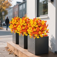 Fleurs artificielles géantes de luxe en soie, pivoines réalistes pour décoration de fond ou d'étagère