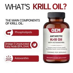 Cápsulas de Aceite de Krill Antártico Solilan OEM 500 mg, Suplemento de Omega-3 EPA DHA Astaxantina, 3000 mg de Aceite de Krill - Product Image 3