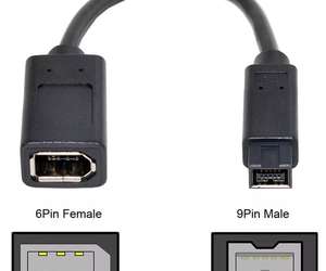 1pc Câble IEEE 1394 6 broches femelle vers 1394b 9 broches mâle <span class=keywords><strong>Firewire</strong></span> 400 à 800 Adaptateur - Product Image 2