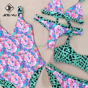Traje de Baño Brasileño de Dos Piezas con Estampado Floral Personalizado para Mujer, Traje de Baño Sexy, Mini Micro Bikini - Product Image 1