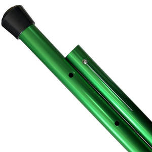 Poteau de tente télescopique en alliage d'aluminium 6061 vert de 2,5 mètres pour auvent de camping et utilisation avec bâche - Product Image 4