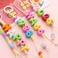 Perles en acrylique de couleur unie, lettres de l'alphabet, accessoires pour boucles de chaussures DIY, fabrication artisanale, électroplaquées, trou de 6 mm, ABC