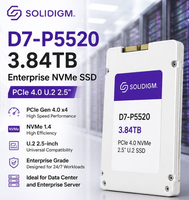 SSD NVMe U.2 PCIe Gen4 D7-P5520 3.84TB Baru untuk Server Enterprise Pusat Data AI