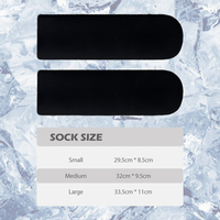 Chaussettes de cryothérapie réutilisables avec pochettes de gel pour soulager les douleurs musculaires, les contusions, les gonflements, l'arthrite et les douleurs post-partum aux pieds