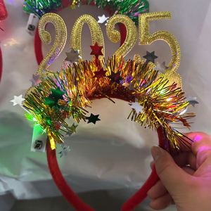 Serre-tête lumineux LED 2025 – Bandeau lumineux pour fête du Nouvel An, décoration de Noël et cadeau - Product Image 2