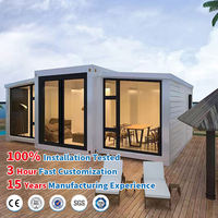 Maison conteneur préfabriquée extensible 20 pieds 40 pieds à vendre – Mini-maison préfabriquée 2, 3 ou 4 chambres – Maison mobile modulaire personnalisable