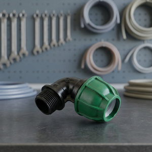 Codo de Tubería de Riego de Polipropileno (PP) y Polietileno (PE) HDPE, Rosca Hembra Verde, de Alta Presión, Liso, Resistente a la Corrosión y a los Químicos - Product Image 2