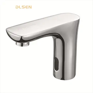 2023 New Style Brass Square Automatic Water Mixer Polished Chrome Sensor Wash Basin Mixer for Economic Project With High Quality