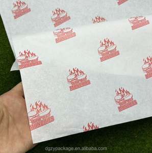 Custom Printed Grease Proof White Sandwich <b>Paper</b> <b>Wrap</b> Greaseproof Wax <b>Paper</b> for Burger - Product Image 1