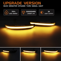 2 Luces LED Dinámicas de Señal de Giro para Espejo Retrovisor, para Peugeot 208 2008-2020 y Citroën C3 2016-2021
