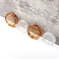 Vente en gros Boîte à poudre compacte vide personnalisée en plastique 6g 10g Conteneur avec couvercle transparent pour emballage cosmétique