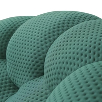 Fauteuil Canapé Bulle Rembourré Compressé, Fauteuil Courbé Capitonnée pour Salon, Canapé Convertible Sans Assemblage