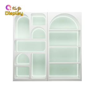Vitrina de Perfumes LED de Lujo Ecológica con Exhibidor de Vidrio Moderno y Cerradura para Tiendas Minoristas y Salas de Exhibición - Product Image 3