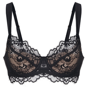 Wholesale Women's Black Lace Underwire Bra and Bikini Panties <b>Set</b> Push-Up Full Cup Adjustable Straps <b>Sexy</b> Lingerie <b>Set</b> - Product Image 6