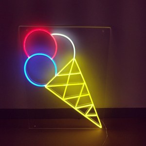 Letrero de Neón Personalizado de PVC con Forma de Helado, con Colores y Formas Personalizables para Decoración de Centros Comerciales y Edificios - Product Image 2