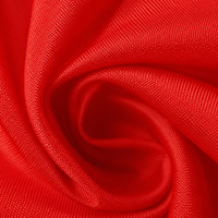 Tissu en taffetas 100% polyester à texture soyeuse, teint uni, tissé, résistant aux taches, matière de doublure pour la décoration intérieure de luxe