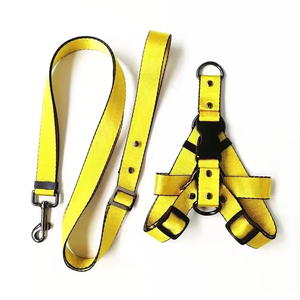 <span class=keywords><strong>Top</strong></span> Brand Designer Weißes Nylon Hunde geschirr Set Gestreiftes Luxus-Haustier halsband mit strap azier fähiger Hunde leine für Spaziergänge im Freien - Product Image 2