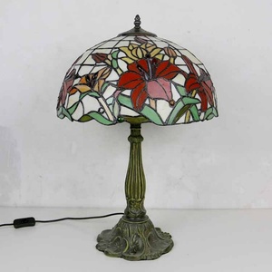 LongHuiJing Handmade European for Style Stained Glass LED AC Multicoloured 2700K Warm White Dome Flexible Zinc Alloy <b>Stand</b> - Product Image 6