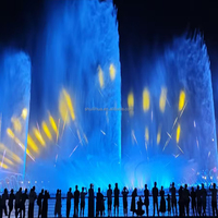 Fontaines dansantes d'extérieur, fontaines musicales flottantes pour la décoration aquatique des places, piscines et bassins, spectacle lumineux