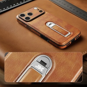 เคสโทรศัพท์หนัง PU แม่เหล็กแบบใหม่สำหรับ iPhone 18 13 14 15 16 17 Pro Max พร้อม 360 °   ฝาครอบกันกระแทกแบบสายรัดข้อมือแบบซ่อนได้ - Product Image 3