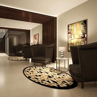 Machine Made Modern Style Large Area Rug for Home Use in Living Room Entryway Kitchen Washable Polyester Living Room Carpet