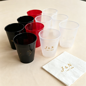 Vaso de Cerveza Desechable Personalizado de 16 Oz, Taza de Plástico Reutilizable para Cola Fría, Vaso de Café Desechable para Cumpleaños con Logotipo y Servilleta - Product Image 1