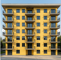 Bâtiment préfabriqué en structure acier légère de luxe, conçu de manière multifonctionnelle, pour une maison familiale