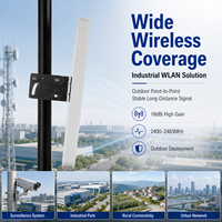 Antena WiFi 2.4G de 18dBi de Alta Ganancia, Antena Direccional de Panel para Exteriores de Largo Alcance, Antena WLAN AMXW-2400-18B