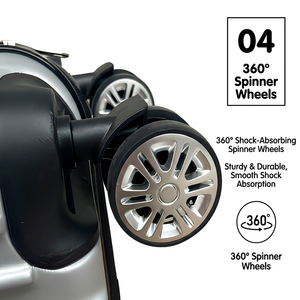 <span class=keywords><strong>Valises</strong></span> de voyage personnalisées en ABS, trois pièces, 20/24/28 pouces, à <span class=keywords><strong>4</strong></span> <span class=keywords><strong>roues</strong></span>, avec serrure TSA à combinaison, étanches, style bagage cabine - Product Image 6