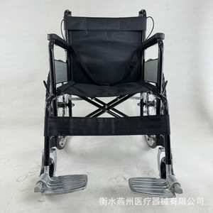 Silla de ruedas manual plegable, ligera y portátil para uso doméstico en personas mayores y con discapacidad, con certificación CE. - Product Image 1