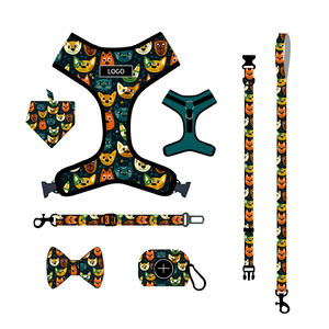 OEM kustom desainer kucing peliharaan <span class=keywords><strong>Harness</strong></span> luar ruangan berjalan kalung anjing dapat disesuaikan dan tali Fashion kustom anjing kucing <span class=keywords><strong>Harness</strong></span> Set - Product Image 6
