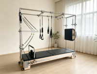 Máquina de Pilates Cadillac Reformer Victoria Secret de MJD, de Madera Resistente, 8 en 1, Multifuncional, para Yoga y Ejercicios de Pilates