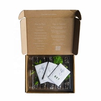 Boîtes d'emballage à base de plantes en pot ondulé avec logo personnalisé, boîte d'expédition de courrier pour plantes, boîtes d'emballage pour plantes