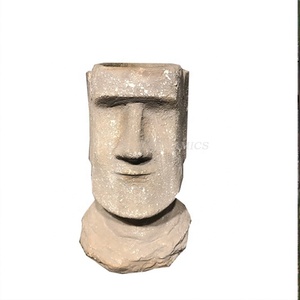 Fleur de plante sur mesure, fabrication Antique, tête de personnalité ancienne, ciment, <span class=keywords><strong>terre</strong></span> <span class=keywords><strong>cuite</strong></span>, soldats, déesse grecque, ornements de <span class=keywords><strong>bouddha</strong></span>, Europe du nord - Product Image 1
