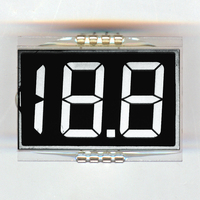 Module LCD négatif à 7 segments et 3 chiffres M365, blanc sur noir, boîtier en plastique transparent, double rangée de broches, OEM ODM