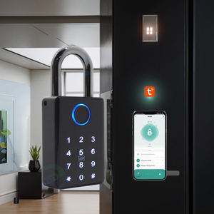 Ứng dụng Tuya Khóa cửa thông minh Cloud Chống nước Sinh trắc học Vân tay Bảo mật nâng cao Khóa móc vân tay OS866 cho - Product Image 3