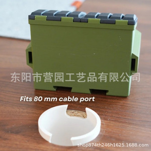 Desktop Dumpster Plastic Waste <b>Bin</b> With Flip <b>Lid</b> Office Desktop Use Rectangular Simple Style Indoor Paper Basket - Product Image 2