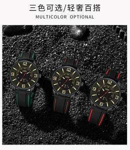 Reloj de Cuarzo de Silicona Impermeable de Alta Gama para Hombre con Esfera Grande - Product Image 3