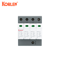Parafoudre industriel KORLEN personnalisé 1P 2P 3P 4P pour systèmes électriques domestiques et commerciaux