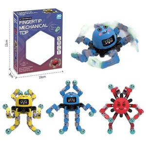 Jouet anti-stress en plastique pour enfants, robot pieuvre mécanique à doigts, lumineux, qui change de forme et brille dans le noir - Product Image 5