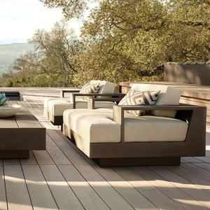 Aluminum Chaise Lounge Hotel Furniture Patio Garden Courtyard Furniture All Weather <b>Outdoor</b> Furniture Park Sets - Product Image 2