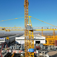 Grúa Torre de Alta Calidad de 5 Toneladas TC5013S para Proyectos de Ingeniería de Edificios de Gran Altura, Grúa Torre con Bomba Central al Mejor Precio